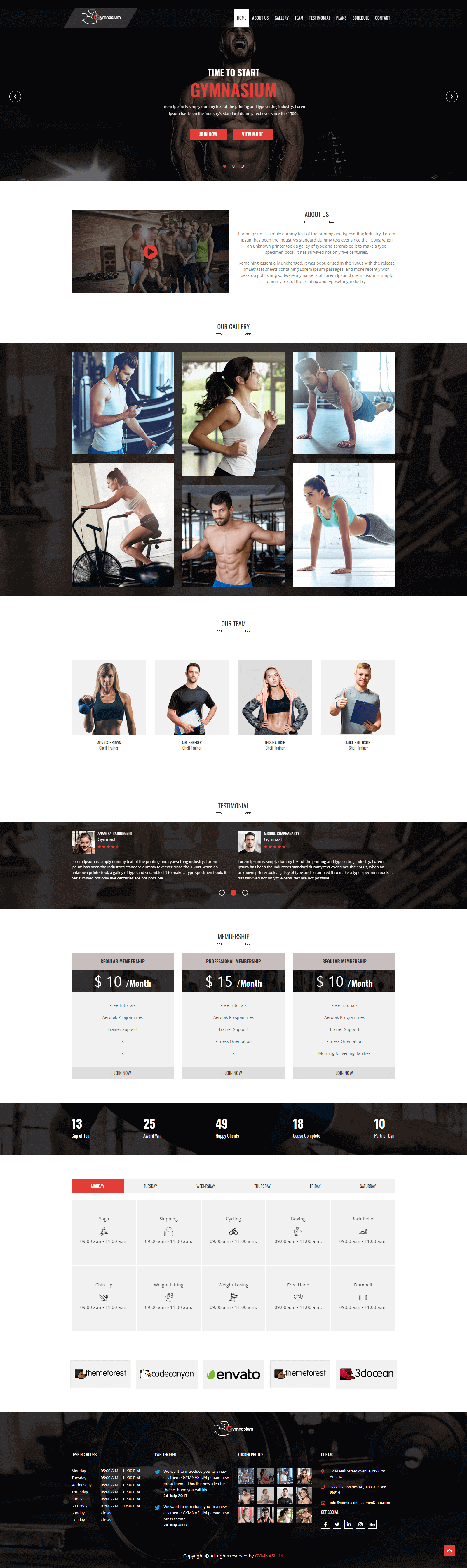 GYM Website Design